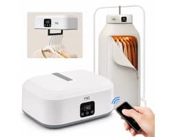 North Collective Portable Droger - Droogrek Elektirsch - Draagbare Droger - Opvouwbaar - Snel Kleding Drogen - Ultra Stil - 10 kg Draaglast - Wit