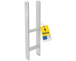 H-anker 12 x 12 voor beton - Duurzaam paalanker voor houten elementen