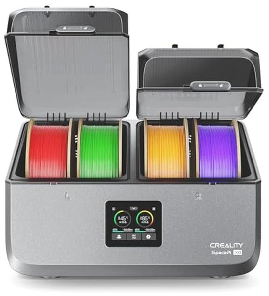 Filament Droger - 3D Printer Accessoire - Print Kwaliteit Verbeteren - Dubbele Verwarmingskamers - Droogt 4 Rollen - Wit — afbeelding 1