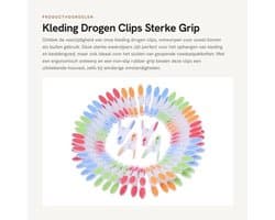 Kledingpinnen 72 Stuks - Sterke Grip - Extra Groot - Antislip - Voor Binnen/Buiten - Afmetingen 8 x 4 cm - Wasknijpers