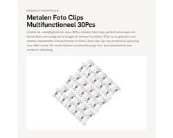 Foto Clips - 30 Stuks - Roestvrij Staal - Haken - Ophanghaken - Handdoek Haken - 9,5x2 cm - Haakjes
