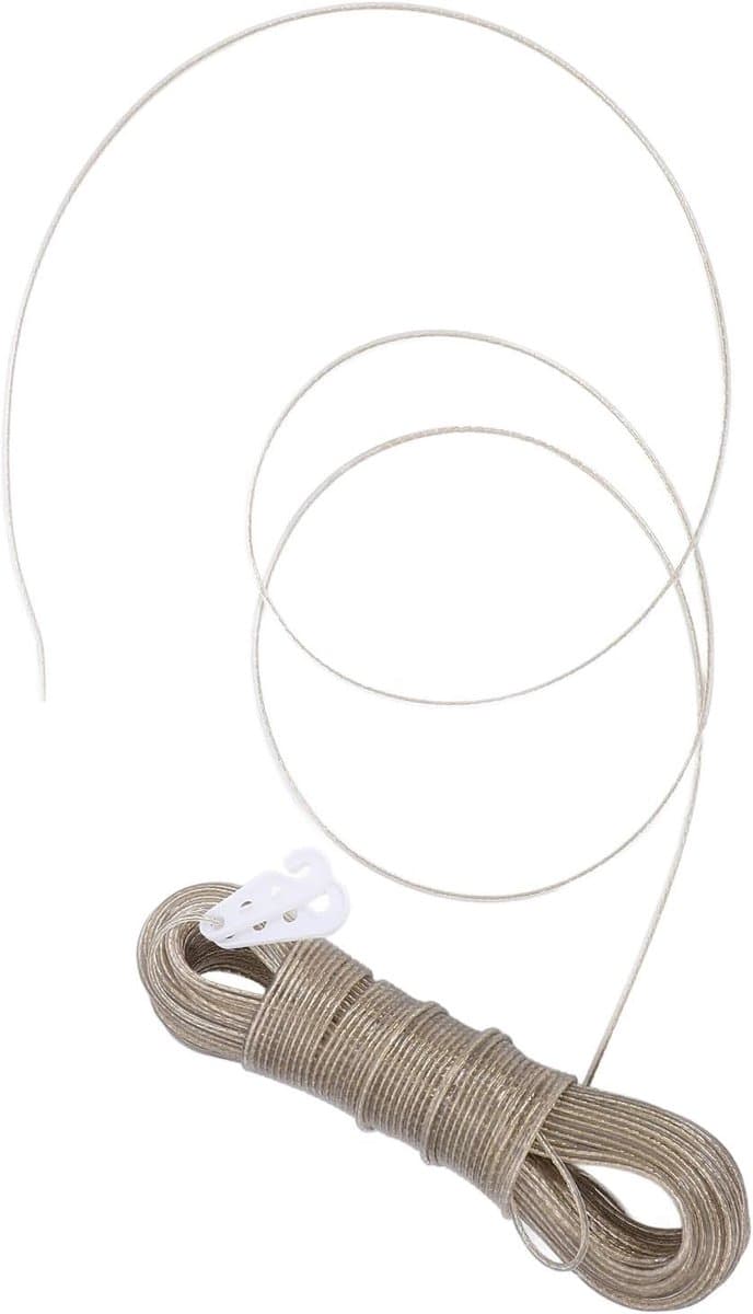 Sterke Waslijn - Drooglijn Outdoor - Kleding Drogen - Winddicht Ontwerp - 50 Meter - Transparant — afbeelding 1