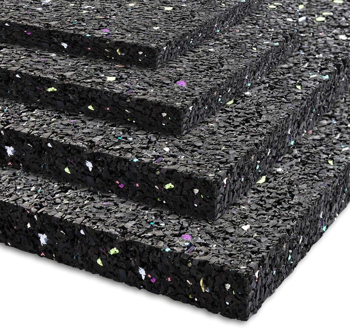 Anti-trillingsmat - Rubberen mat - Geluidsisolatie - Scheurvast en schokabsorberend - 625 x 500 cm - Zwart — afbeelding 1