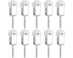 idea 10Pcs 25Mm Katrol Touw Nylon Opknoping Katrollen Waslijn Katrollen Voor Indoor Patio's Balkons Dak Muren Installaties 38x6mm
