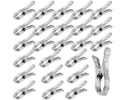 Handdoekklemmen Roestvrij Staal - Strandhanddoekklemmen - Kledingclips - Metalen Clips - Duurzaam - Goede Klemkracht - Wasknijpers