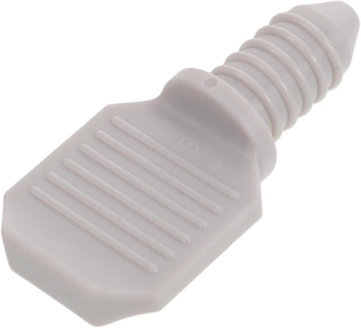 Wasmachine Afvoerstop - Slangdop Afsluiter - Lekkage Voorkomen - Universele Pasvorm - 4 x 1.8 cm - Lichtgrijs — afbeelding 1