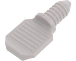 Wasmachine Afvoerstop - Slangdop Afsluiter - Lekkage Voorkomen - Universele Pasvorm - 4 x 1.8 cm - Lichtgrijs