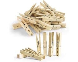 Houten wasknijpers voor waslijn - Sterk en duurzaam - 102 Stuks voor DIY-projecten en foto's