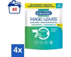 Dr. Beckmann Wasmiddeldoekjes Universeel 20 stuks per verpakking - Voordeelverpakking - 4 stuks