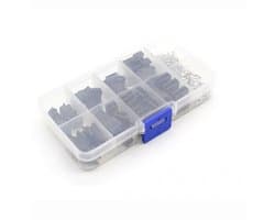 JST SM 2.54mm Connector Set – 200-delig – Male & Female – 2/3/4/5 Pins + Terminals – In Opbergdoos — afbeelding 1