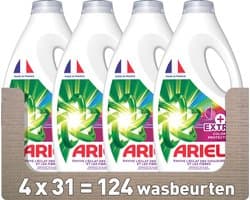 Ariel Vloeibaar Wasmiddel +Extra kleurbescherming - 4 x 31 Wasbeurten - Voordeelverpakking
