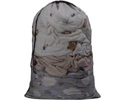 Grote Waszak van Mesh 20 x 24 Inch met Trekkoord, Ideaal voor Wassen in Huis, Hotel of Op Reis, Geschikt voor Kleding en Linnen