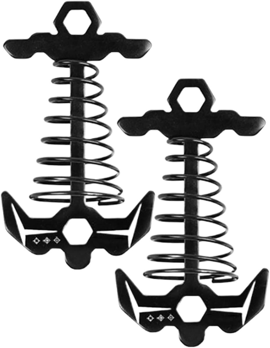 Generisch Grondanker - winddicht aluminium | spanner voor lijnen | voor outdoor camping picknick boot & uitrusting — afbeelding 1