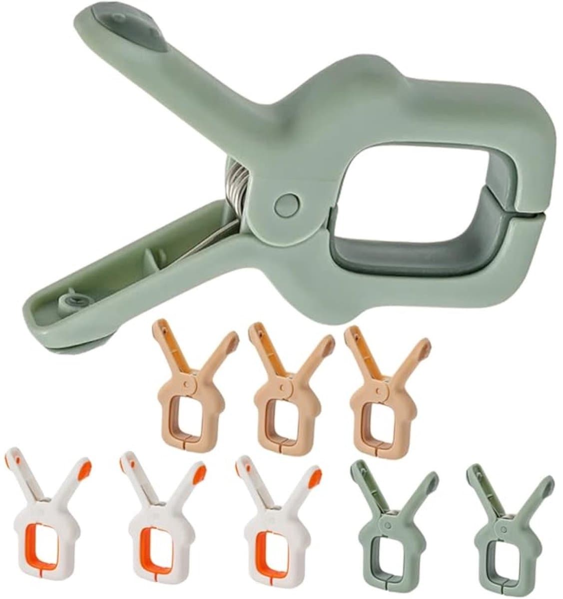 9-delige Herbruikbare Quiltclips – Antislip Wasknijpers voor Dekbed, Wasgoed en Strandhanddoeken — afbeelding 1