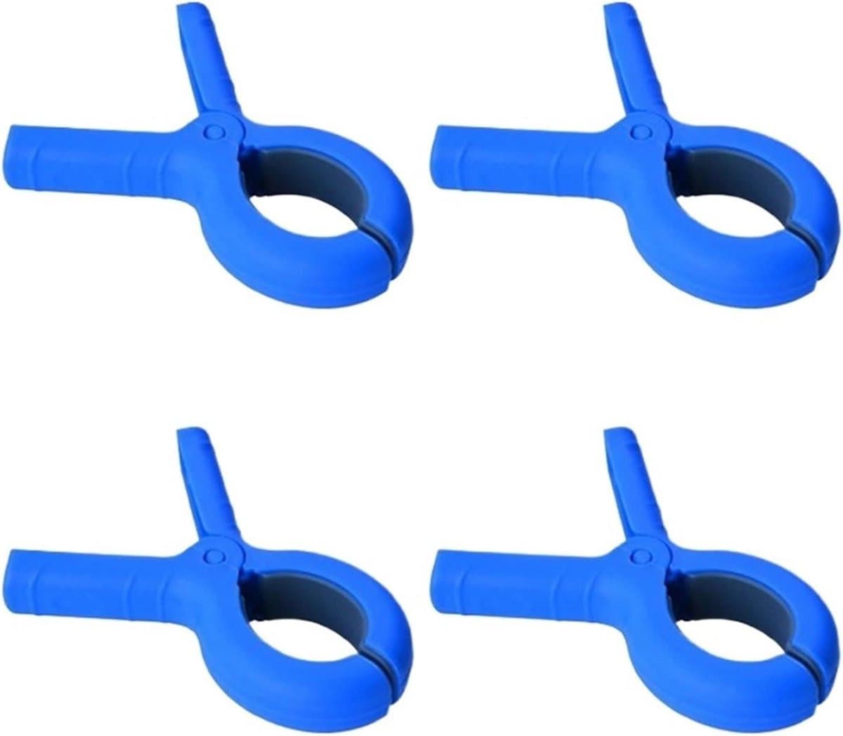 Wasknijpers Kunststof - Handdoek Klemmen - Was Ophangen - Goede Houdkracht - 400 Stuks - Blauw — afbeelding 1