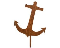 Roestvrijstalen Anker Tuinsteker - Decoratie voor Tuin en Vijver