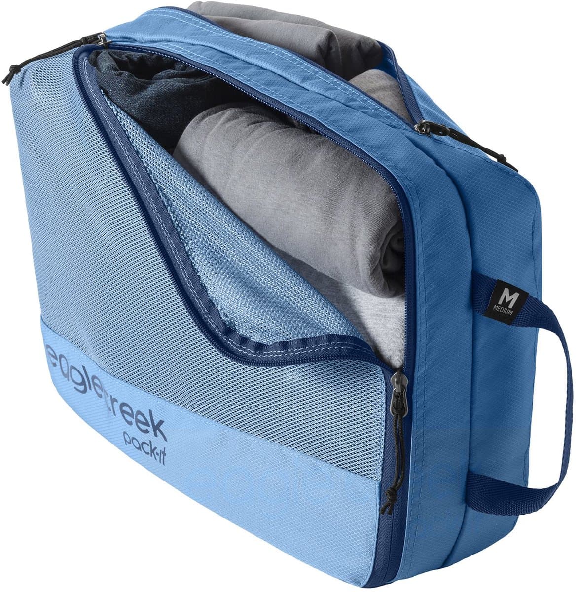 Eagle Creek Pack-It Reveal Clean/Dirty Cube M - Storm Grey — afbeelding 1