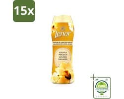 15 x Lenor - Geurbooster - Gouden Orchidee - 22 Wasbeurten - Grootverpakking - Vaatwasstrips - Geurbooster Was - Geur In Was - Geur In Kleding - Wasgeur - Geur In Wasmachine