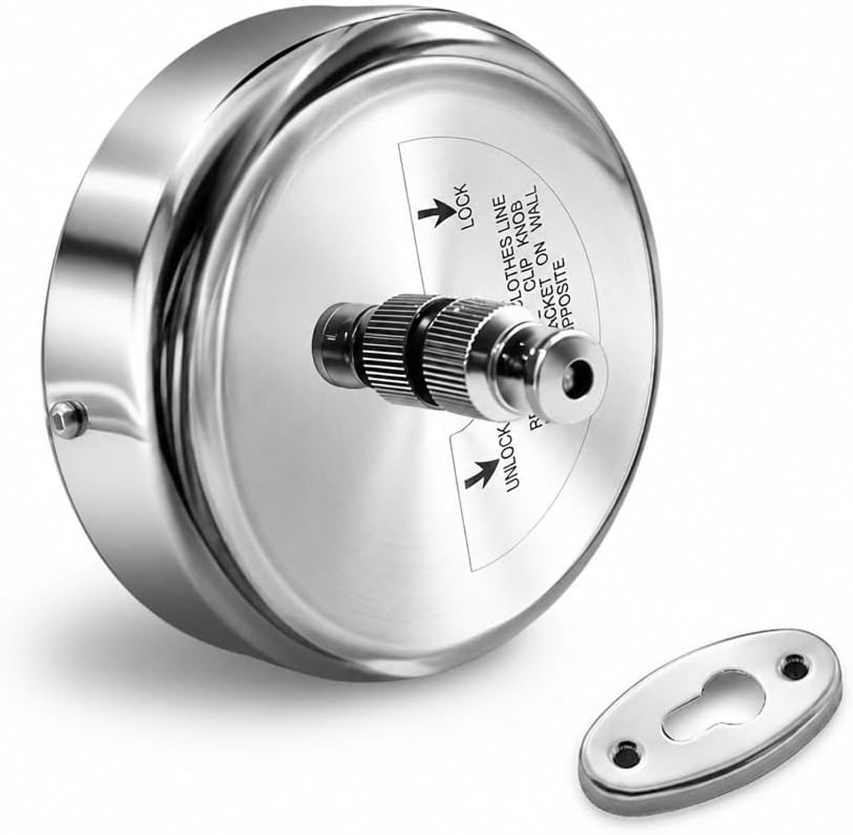 Retractable waslijn 2.8m - roestvrij staal - wandmontage - eenvoudig te gebruiken - ShopVlot — afbeelding 1