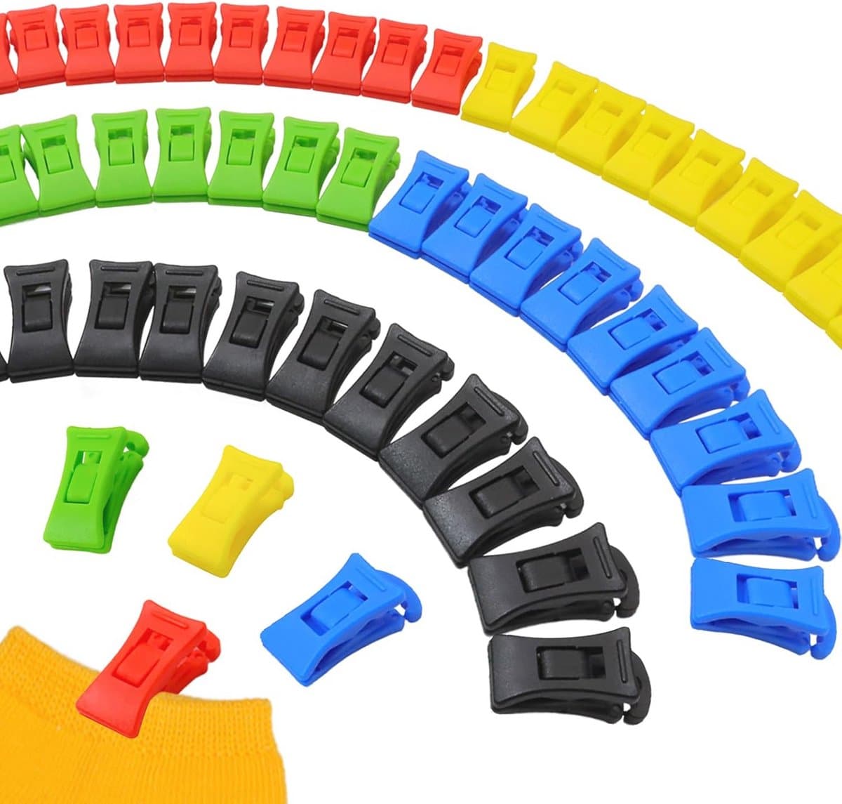 Sokkenklemmen voor wasmachine en droger - 50 stuks sokkenhouders en sokkenclips — afbeelding 1