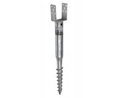Domax Serie - Stalen Schroefbare Basis voor Palen - 70x685mm - Eenvoudige Installatie — afbeelding 1