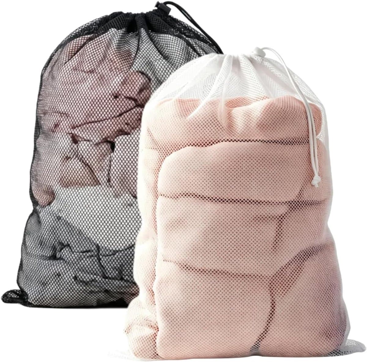 Waszak 60x90cm - Mesh materiaal - Herbruikbaar met trekkoord - Perfect voor delicaat wasgoed - ShopVlot — afbeelding 1