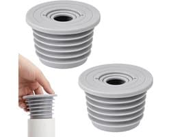 2 stuks siliconen afdichtingsstoppen voor afvoerpijp, wasmachine, afvoeradapter, afvoerbuisafdichting, slang - ShopVlot