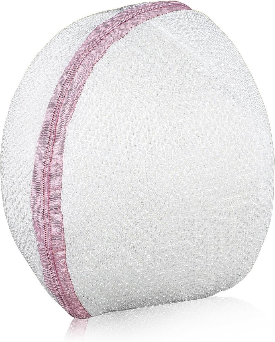 Waszak voor BH's - Roze - 22 x 19 cm - Duurzaam Polyester met Ritssluiting - Voor Ondergoed en Sokken — afbeelding 1
