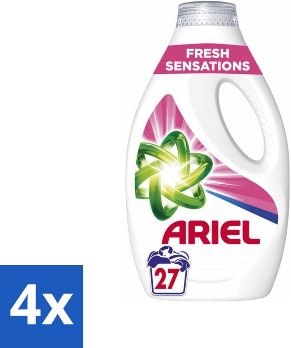 4 x Ariel Original - Fresh Sensations - Vloeibaar Wasmiddel - Witte en Lichtgekleurde Was - 27 Wasbeurten - Wasmiddel - Vloeibaar Wasmiddel - Ariel - Wasverzachter - Frisse Geur — afbeelding 1