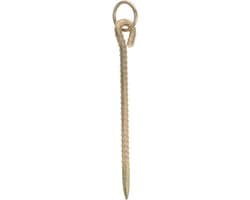 Grondanker Paal - Hondenlijn Anker - Dieren Vastzetten - Stevige IJzeren Constructie - 30 cm - Goud — afbeelding 1