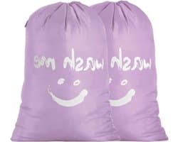 Set van 2 Waszakken van 120 Liter, Grote Opvouwbare Wasmand voor Vuil Wasgoed, Ideaal voor Thuis en Reizen