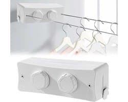 La'Moussawi ® Intrekbare Waslijn met Dubbele Kabel voor Binnen en Buiten, Maximaal 5,1 Meter