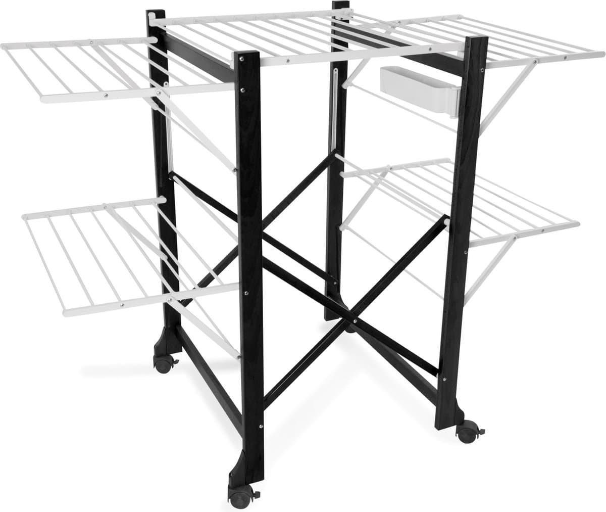Arredamenti Italia 606 Aliante Ciliegio - massief beukenhout - Droogrek - 23m Drooglengte - Kleur zwart - ARIT — afbeelding 1