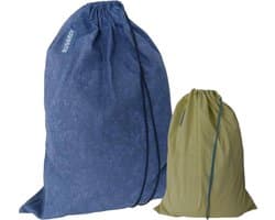 Bluvardi katoenen waszakken set van 2 stuks - marine blue -green — afbeelding 1