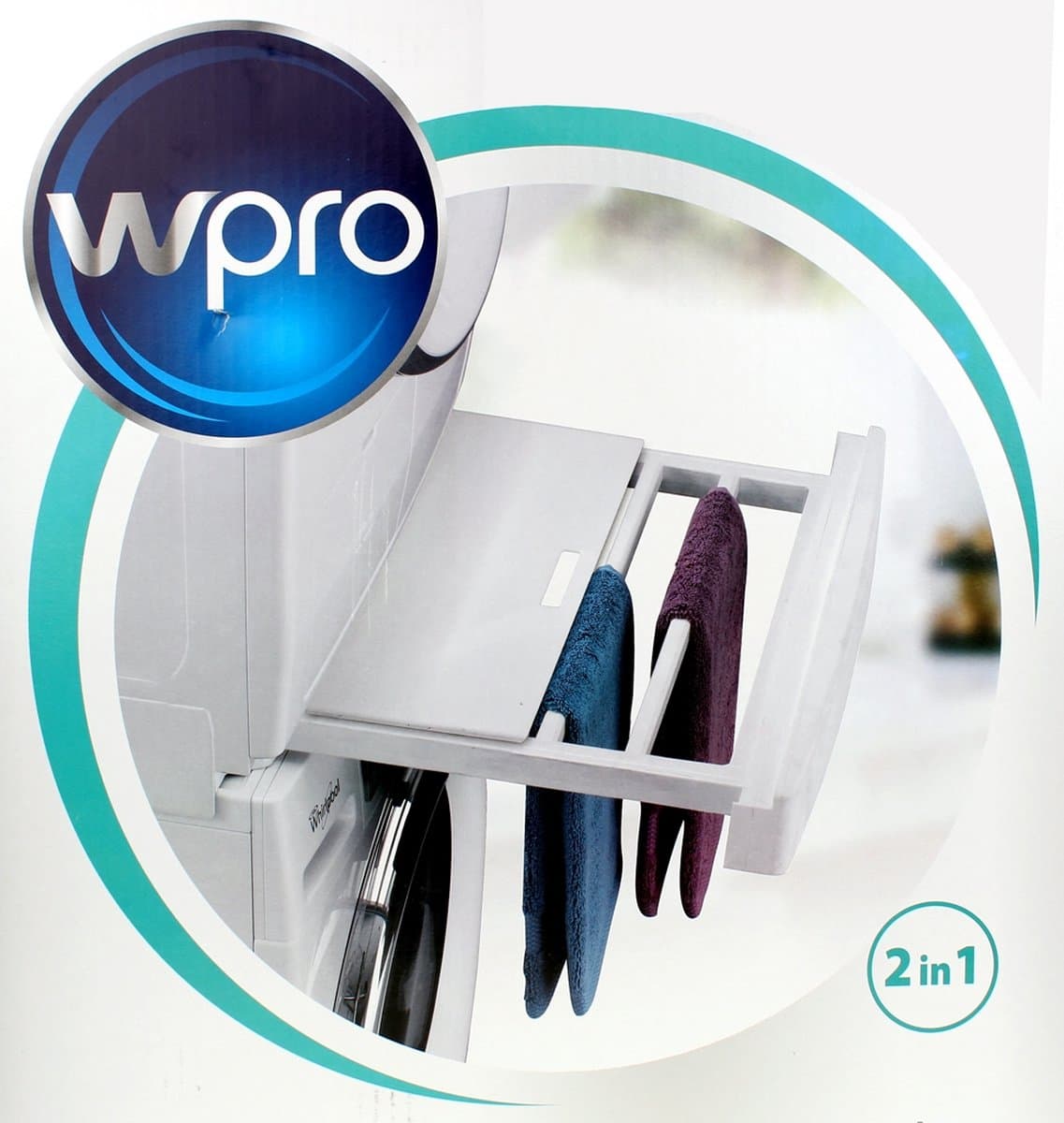 Wpro SKP101 - Stapelkit met uitschuifbaar droogrek - Universeel — afbeelding 1