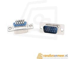 DB15 VGA connector Male connector 3-rijen