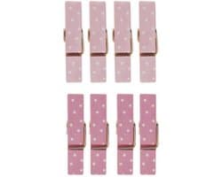 Mini Wasknijpers - Magnetische Knijpers - Decoratie Bevestigen - Met Magneet - 35 cm - Roze