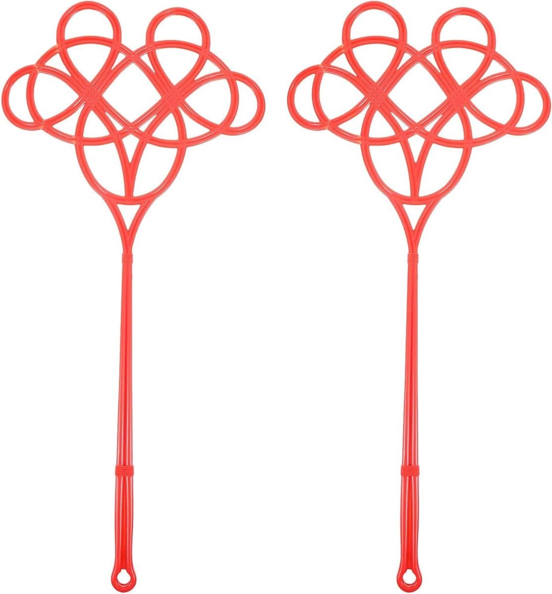 Tapijtklopper - Stofverwijderaar Dekens - Huishoudelijk Afstoffen - Lange Steel - 57.5 cm - Rood — afbeelding 1