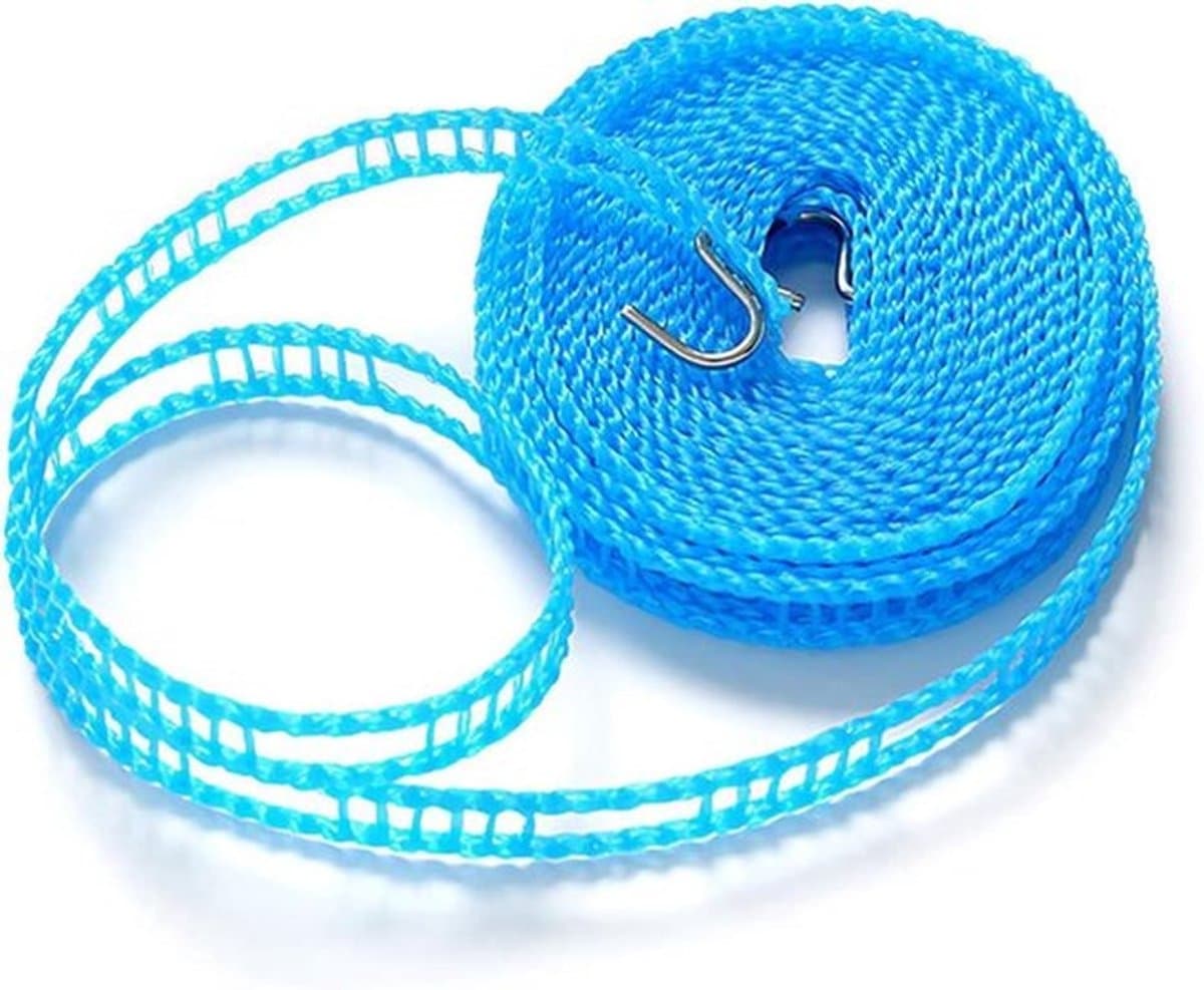 Waslijn - 5m/16.4ft Outdoor Winddicht Draagbaar Luchter Antislip Touw met Elastisch Ontwerp voor Kleding Drogen - Ideaal voor Outdoor Camping en Reizen — afbeelding 1