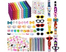 50 Set Cheer Pins Spirit Clips, Houten Cheer Wasknijpers voor Rugzakken Decoraties Inclusief Mini DIY Hars Eendjes Glazen Gekleurde Kralen Bogen voor Cheer Team Cadeaus