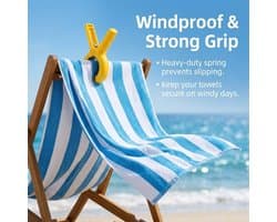 Wasknijpers, kleurrijke handdoekklemmen voor strandstoelen, winddichte strandhanddoekclips, stabiele handdoekclips voor ligstoelen, badhanddoek, kleding, 4 kleuren