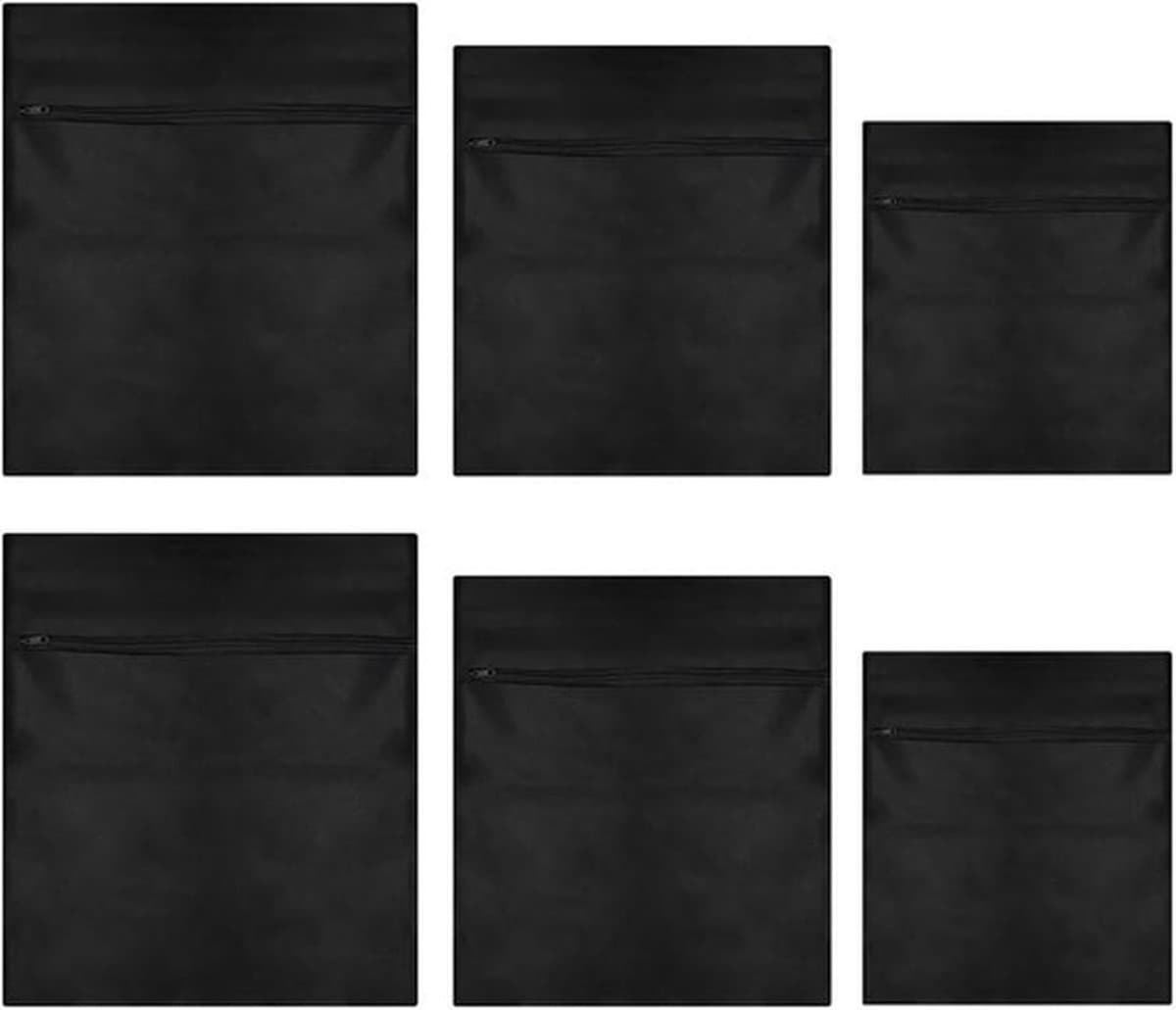 Set van 6 duurzame wasnetzakken met anti-vervorming, ideaal voor het beschermen van kleding in de wasmachine en het verlengen van de levensduur van textiel — afbeelding 1