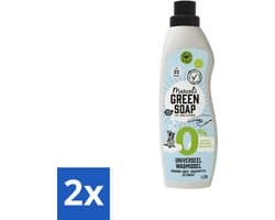 2 x Marcel’s Green Soap – Wasmiddel – Universeel - 0% – Zonder parfum en kleurstof – 1 liter - Wasmiddel 0% Parfum - Gevoelige Huid - Milde Wasmiddel - Duurzame Wasmiddel - Geen Kleurstoffen
