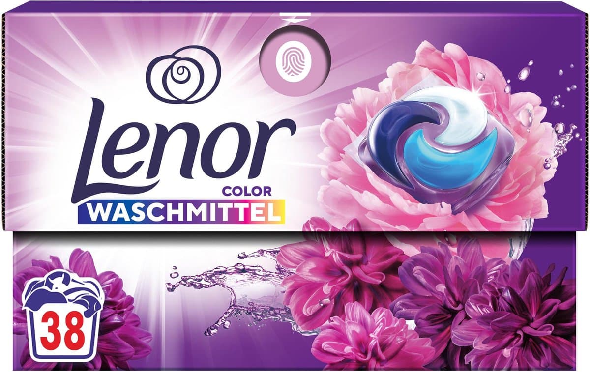 Lenor All in 1 Pods Amethist en Bloemen Boeket 38 Stuks — afbeelding 1