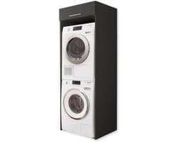 Wasmachinekast - Drogerkast Overbouw - Ruimte Besparen - Veelzijdige Opslag - 67.5 x 200 cm - Antraciet