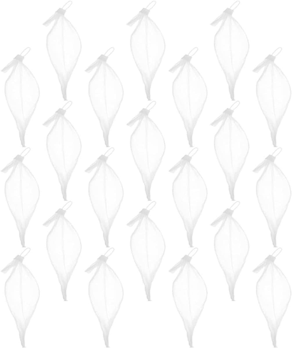 Opbergzakjes Mesh - Netzakjes - Kleine Spullen Opbergen - Met Trekkoord - 100 Stuks - Wit — afbeelding 1