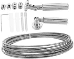 Waslijn Roestvrij Staal - Drooglijn Kleding Touw - Kleding Drogen Buiten - Antislip Staaldraad - 5 meter - Zilver