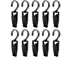 Towel clips 10 stuks - grote plastic klemmen - 360° draaibaar - ideaal voor binnen en buiten - ShopVlot