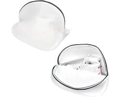 Waszak voor Schoenen en Delicate Kleding, Antideform, Mesh, met Rits (2 Stuks) - Ideaal voor Wassen en Beschermen