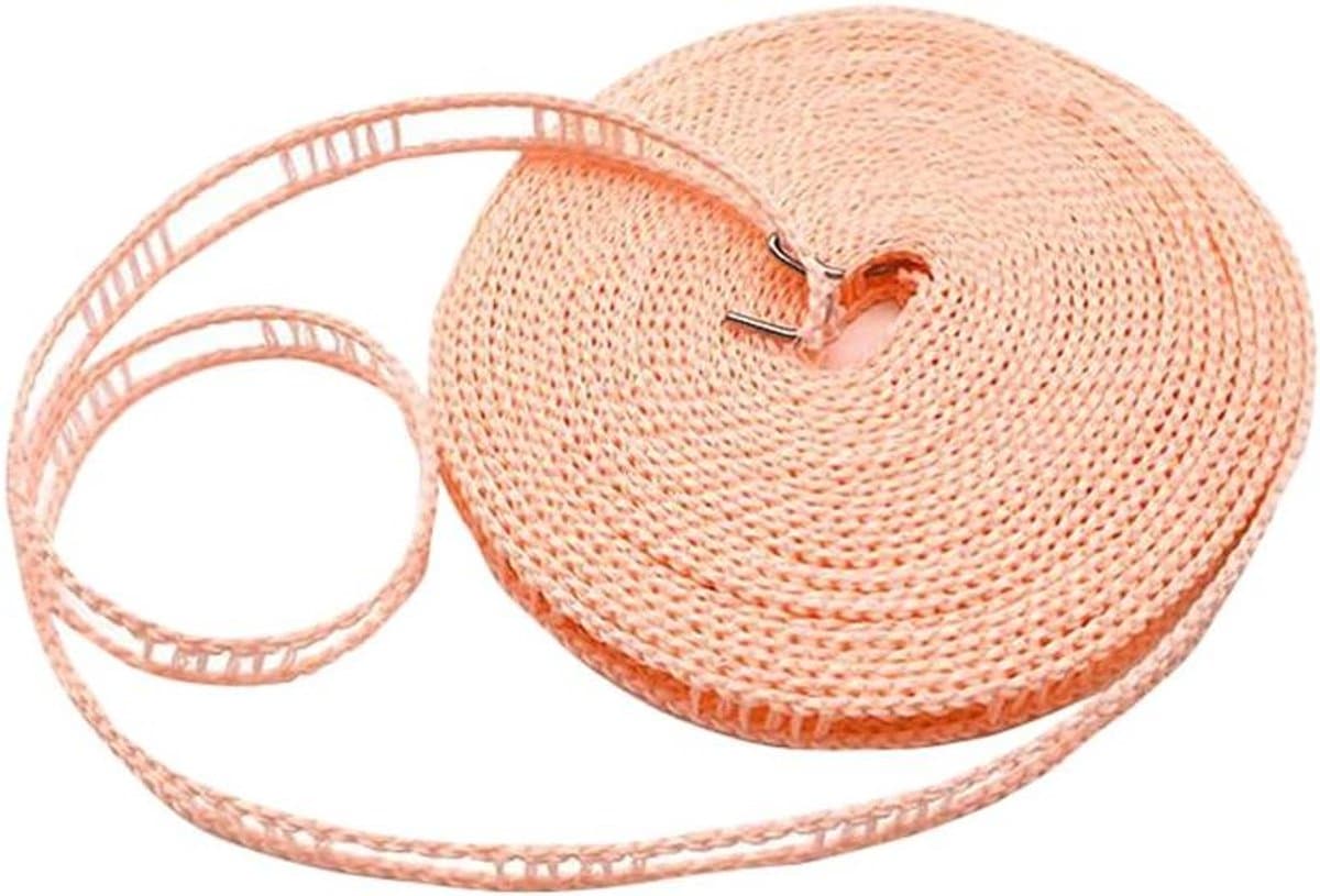 Waslijn - Droogtouw Hanger - Kleding Drogen - Winddicht Ontwerp - 10 Meter - Oranje — afbeelding 1